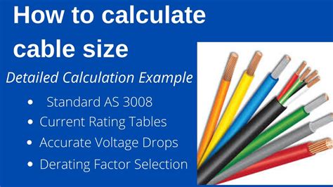 british standard cable size calculator.